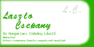 laszlo csepany business card