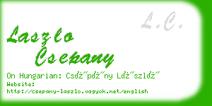 laszlo csepany business card